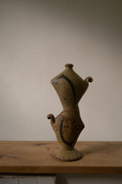 Vintage abstract artisan vessel