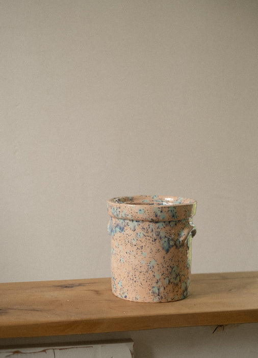 Handmade Pink Vintage jar pottery