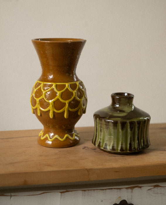 Vintage Italian glazed pottery