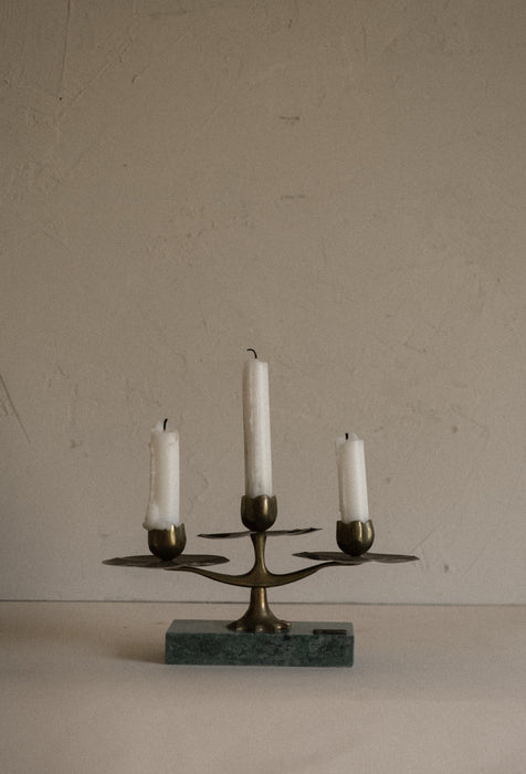 Vintage MCM waterlily candle holder