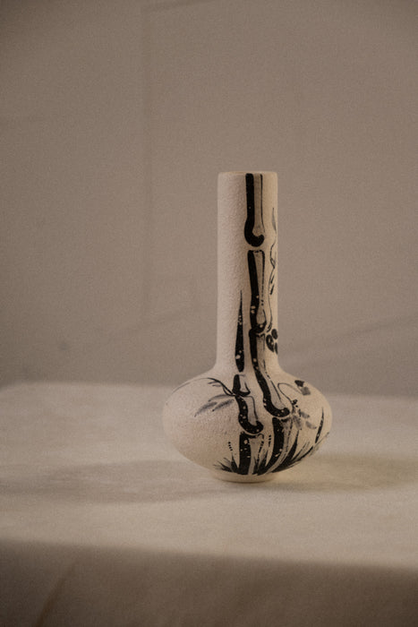 Vintage artisan ceramic bud vase