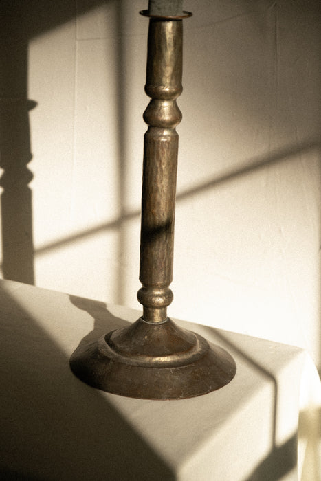 Vintage primitive candle stick holder