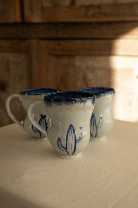 Studio pottery set of cups