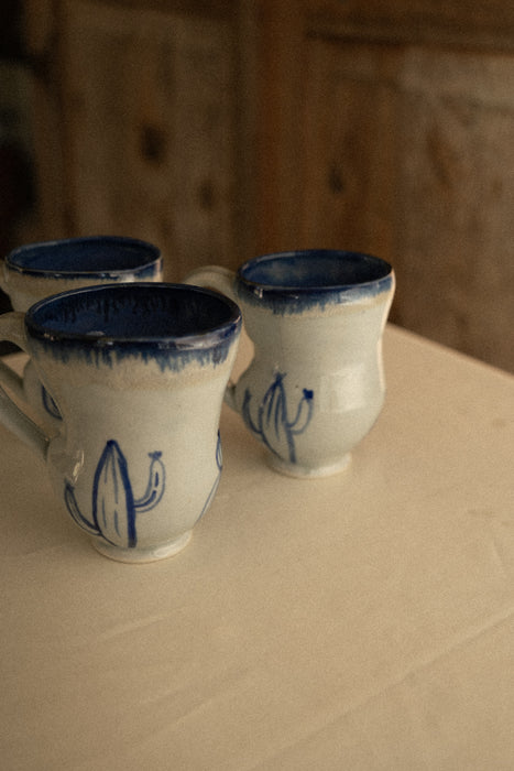 Studio pottery set of cups